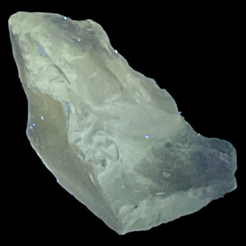 Satin Blue Translucent Art Glass Cullet Glowing Manganese Slag Glass #5GM71‎